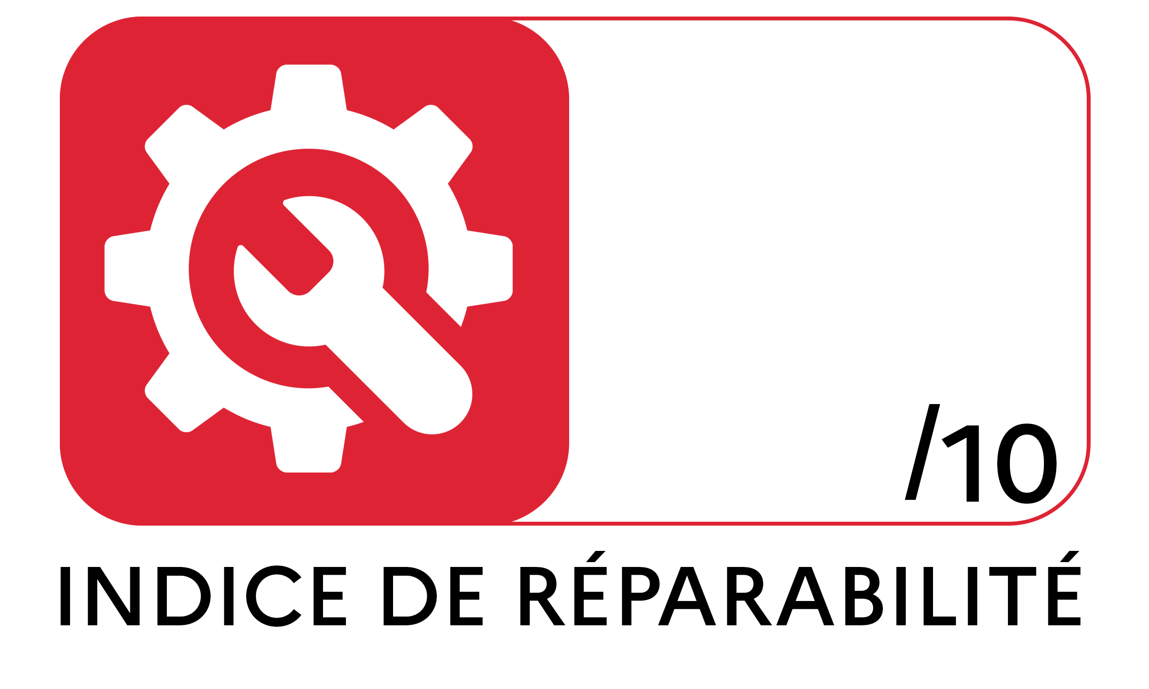 Indice de réparabilité 0,5/10